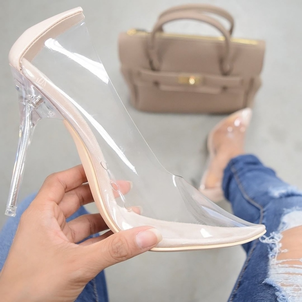 Last one 'Cinderella' Clear Pump Stilettos.